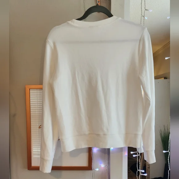 78 & Sunny White Crew Neck Sweatshirt Size Medium - Picture 3 of 7